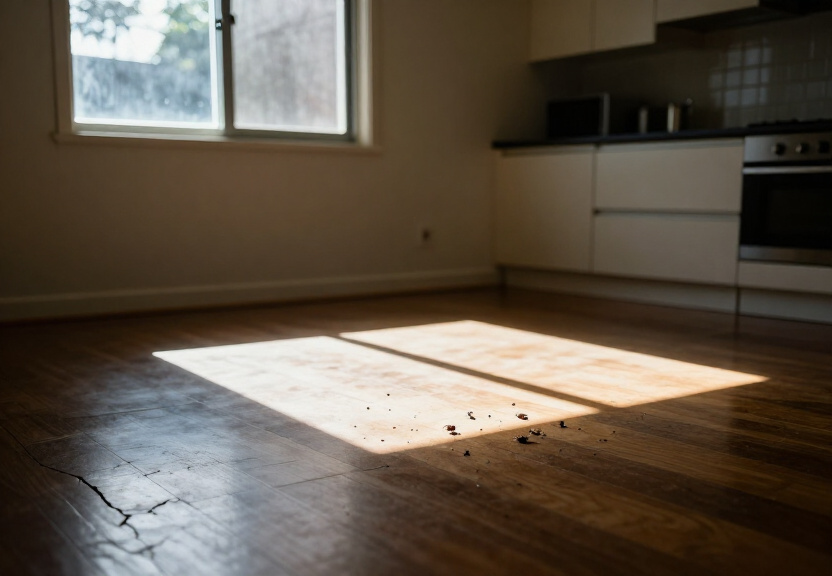 Termite damage in a Woolwich property before treatment